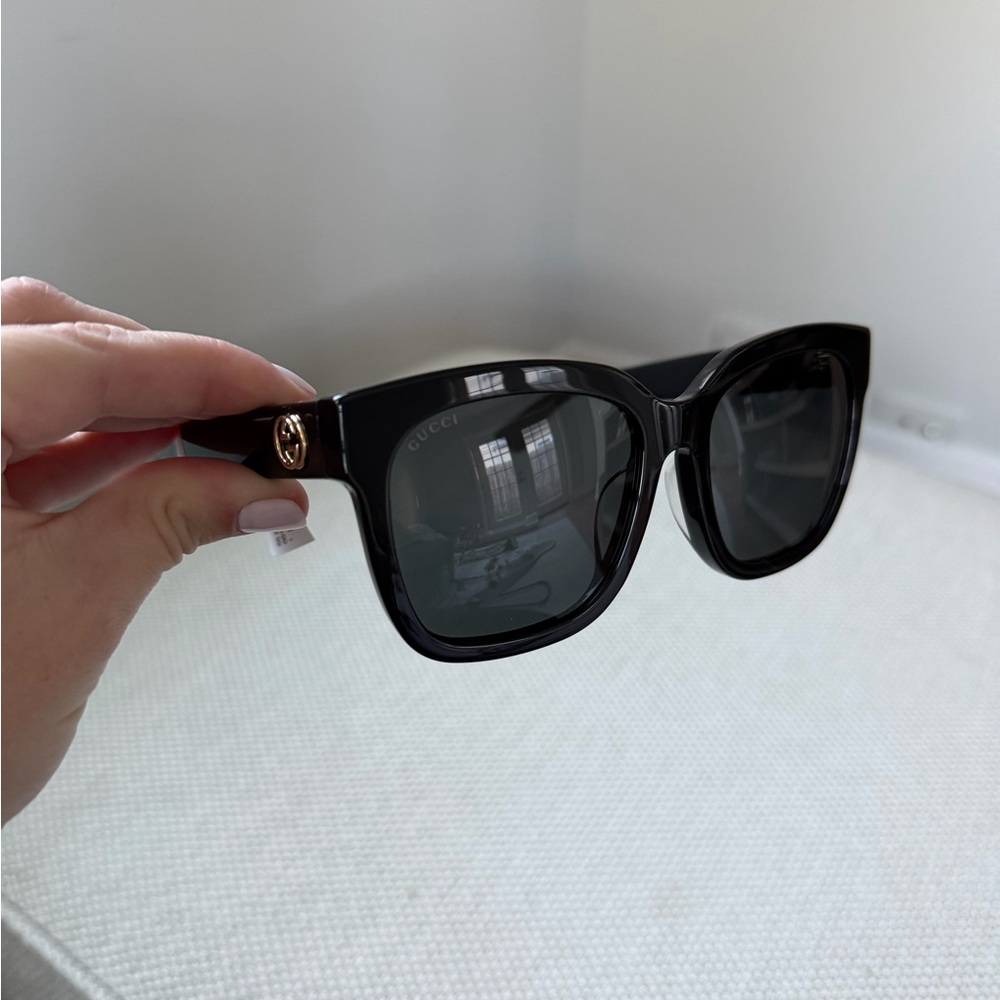 NWT GUCCI Black Square Sunglasses - Picture 2 of 4
